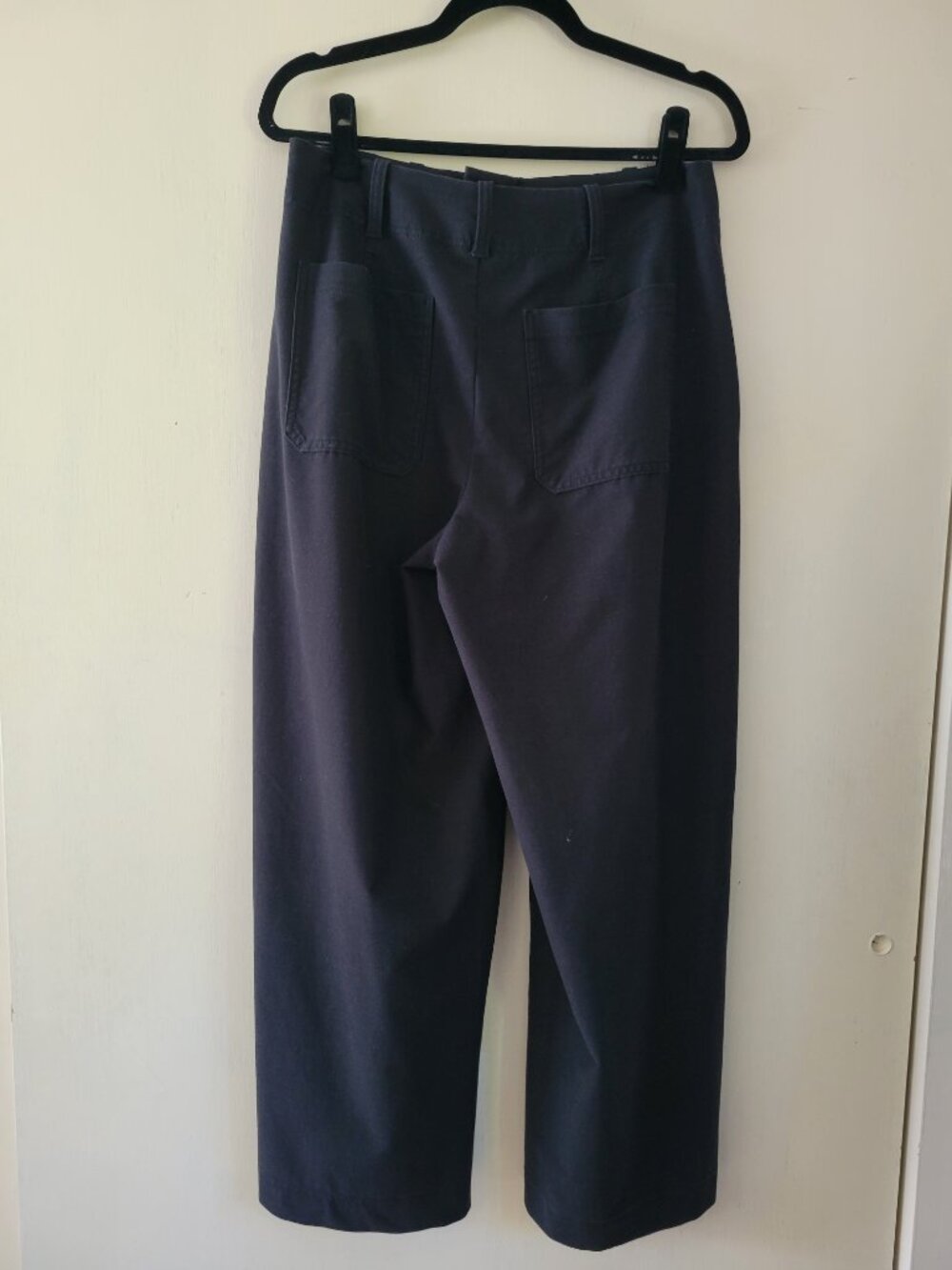 Athleta Wide Leg Crop Pant Black Quiet Luxury Travel Workwear Athleisure sz 10 - Picture 4 of 11